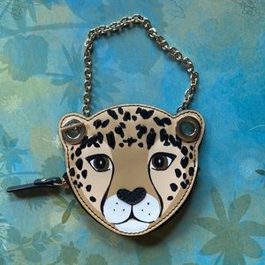 Kate spade leopard wristlet brand new